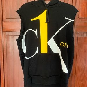 Sleeveless Hoodie Excellent Condition CK L